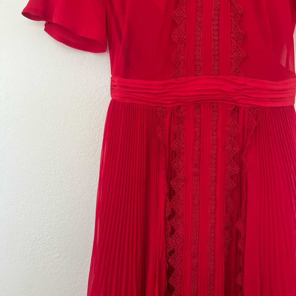 Self-Portrait Scarlet Midi Dress - Picture 4 of 6